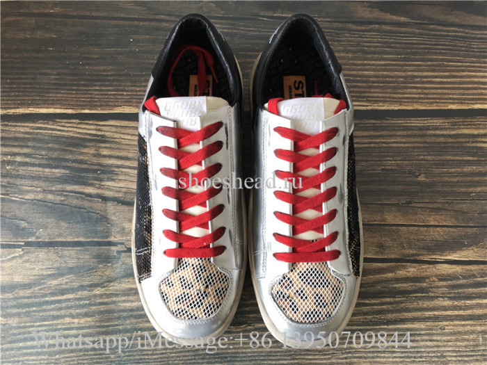 Golden Goose Deluxe Superstar Low Top Sneakers Silver