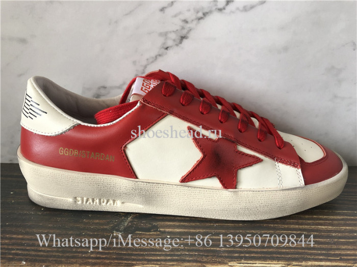 Golden Goose Deluxe Superstar Low Top Sneakers Red