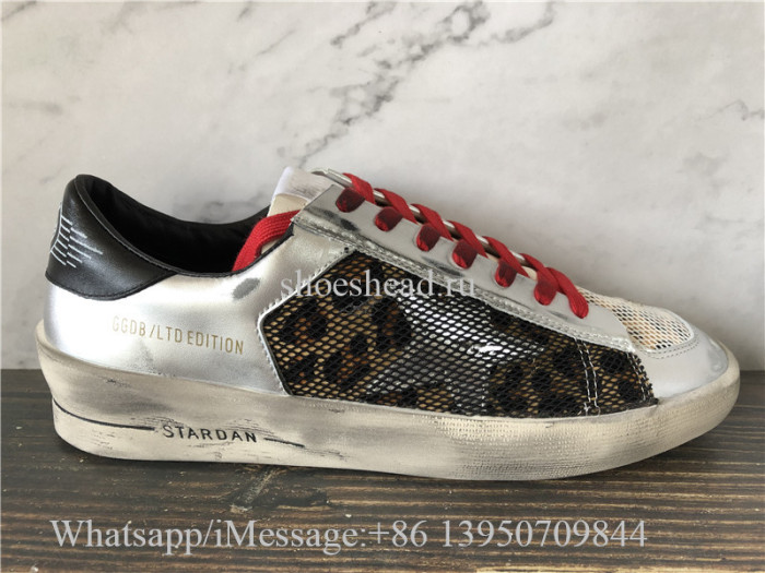 Golden Goose Deluxe Superstar Low Top Sneakers Silver