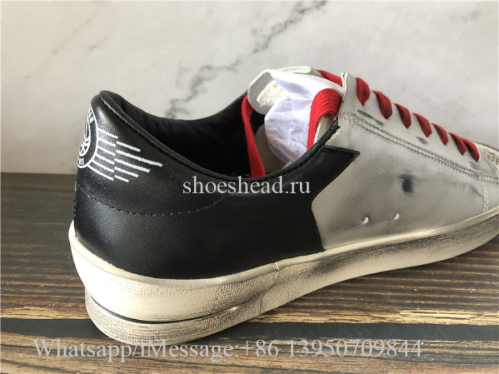 Golden Goose Deluxe Superstar Low Top Sneakers Silver