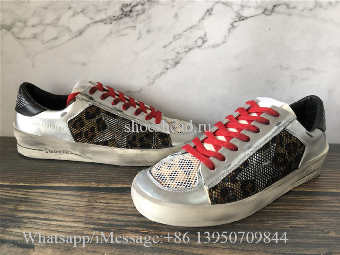 Golden Goose Deluxe Superstar Low Top Sneakers Silver