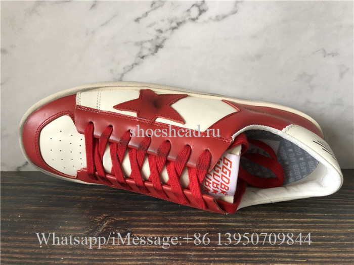 Golden Goose Deluxe Superstar Low Top Sneakers Red