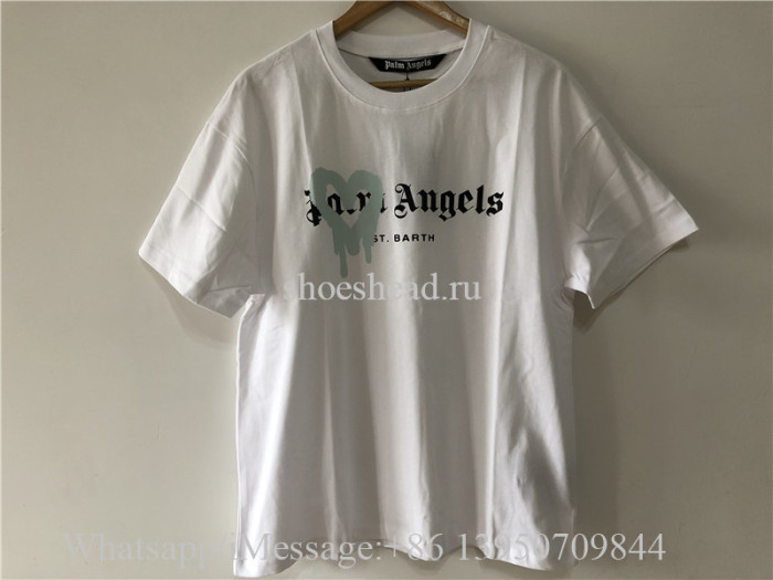 Palm Angels Sprayed Heart Logo T-shirt
