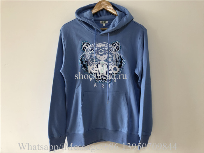 Kenzo Tiger Hooded Sweatshirt Blue