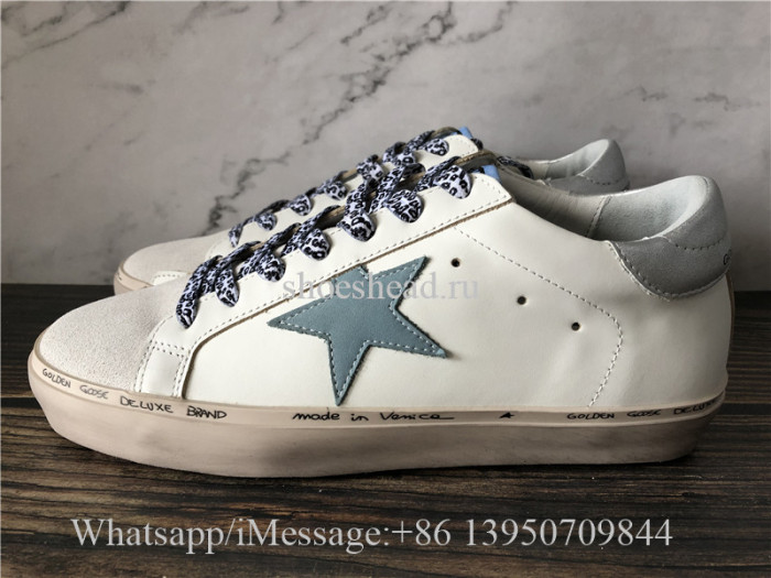 Golden Goose Deluxe Superstar Sneaker Blue White