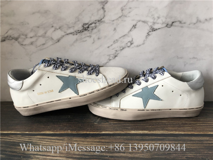 Golden Goose Deluxe Superstar Sneaker Blue White