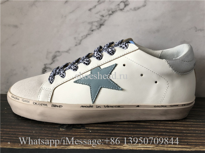 Golden Goose Deluxe Superstar Sneaker Blue White