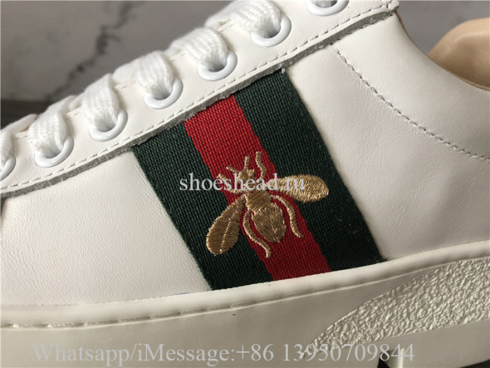 Super Quality Gucci Ace Embroidered Leather Platform Sneakers