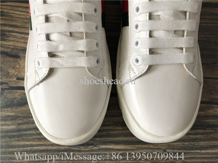 Super Quality Gucci Ace Embroidered Leather Platform Sneakers