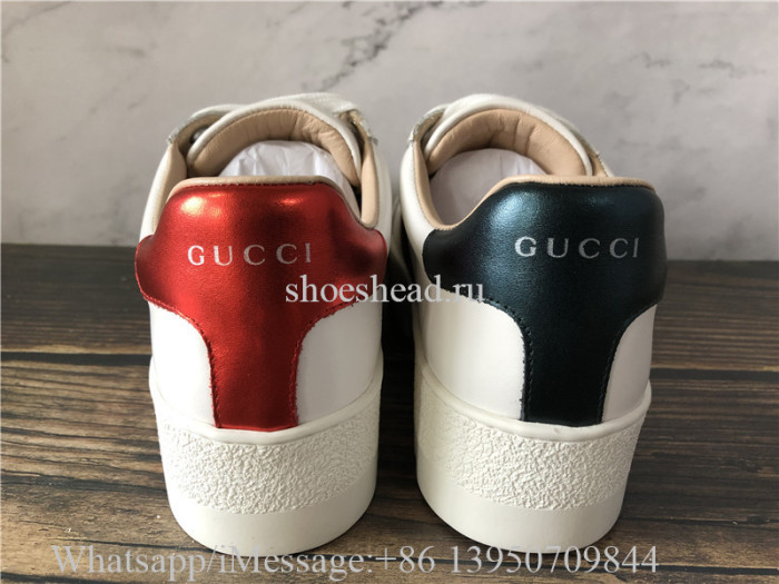 Super Quality Gucci Ace Embroidered Leather Platform Sneakers