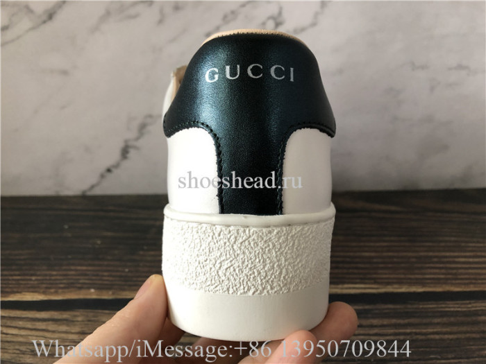 Super Quality Gucci Ace Embroidered Leather Platform Sneakers