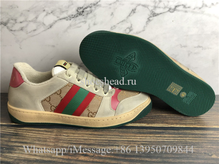 Super Quality Gucci Screener Leather Sneaker