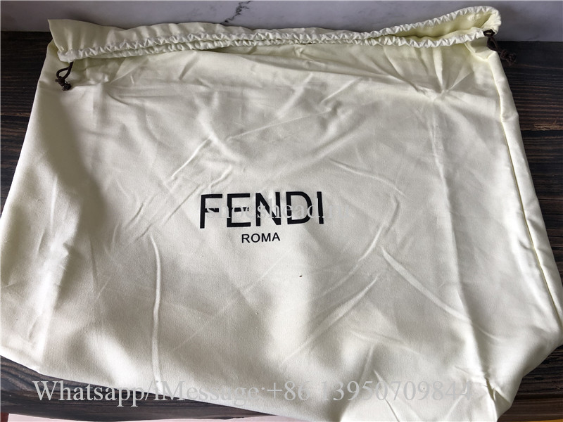 Original Fendi Calfskin Plexiglass Medium Sunshine Shopper Tote Moon Bag