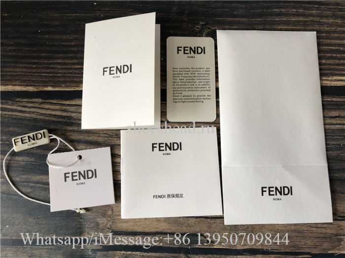 Original Fendi Calfskin Plexiglass Medium Sunshine Shopper Tote Moon Bag