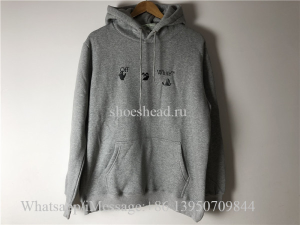 Off White Grey Hoodie