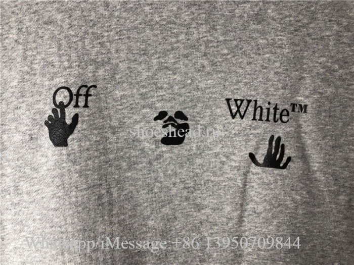 Off White Grey Hoodie