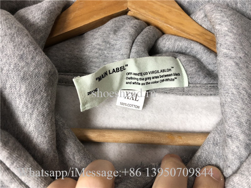 Off White Grey Hoodie