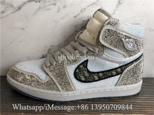 Air Jordan 1 Retro High High Dior Glitter
