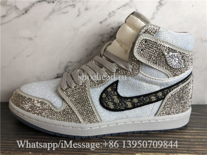 Air Jordan 1 Retro High High Dior Glitter