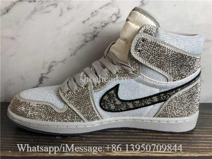 Air Jordan 1 Retro High High Dior Glitter