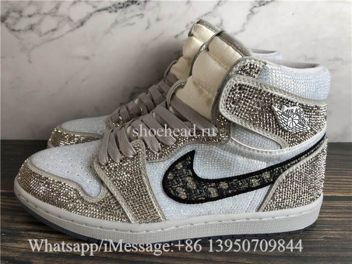 Air Jordan 1 Retro High High Dior Glitter