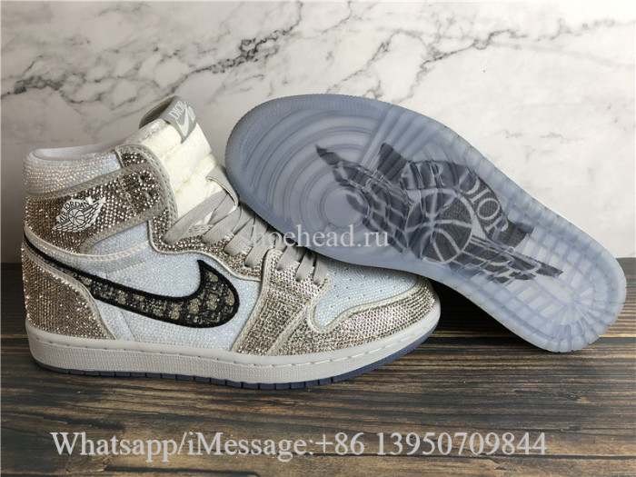 Air Jordan 1 Retro High High Dior Glitter