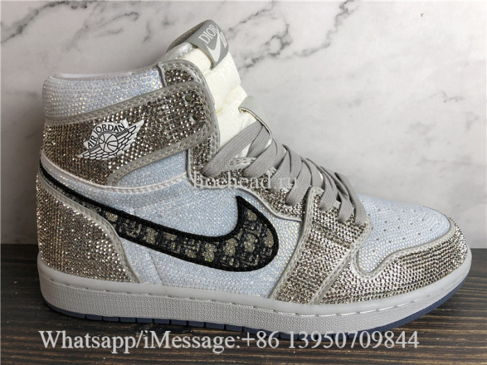 Air Jordan 1 Retro High High Dior Glitter