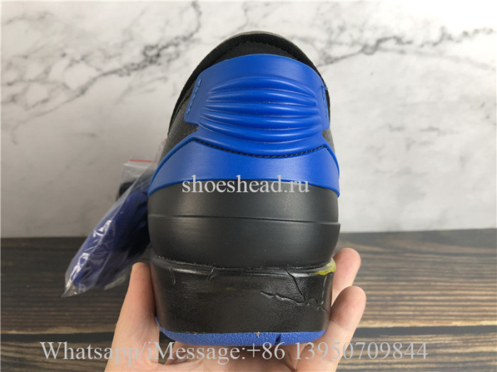 Off White x Air Jordan 2 Retro Low SP Black Royal