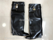 Givenchy Shark Lock Pant Boot Leather Black