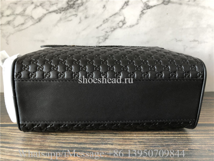 Original Gucci Leather Micro GG Guccissima Large Toiletry Dopp Bag