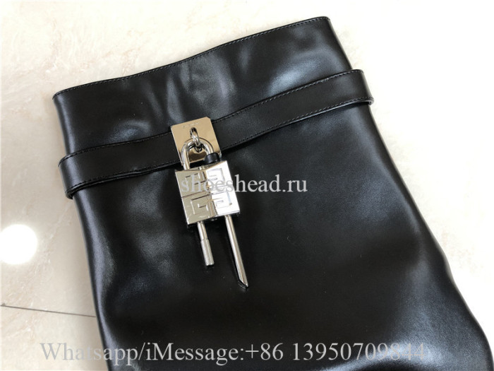 Givenchy Shark Lock Pant Boot Leather Black