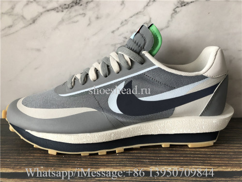 Nike Sacai x Clot x LDWaffle Kiss Of Death 2 Cool Grey