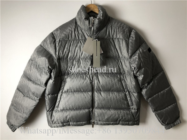 Dior Oblique Puffer Blouson Electric Jacket Grey