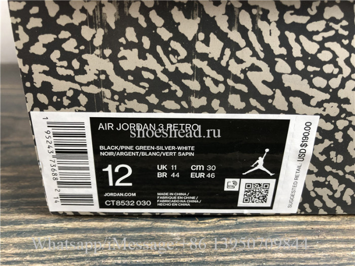 Air Jordan 3 Retro Pine Green