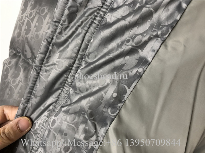 Dior Oblique Puffer Blouson Electric Jacket Grey