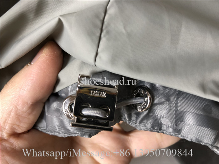 Dior Oblique Puffer Blouson Electric Jacket Grey