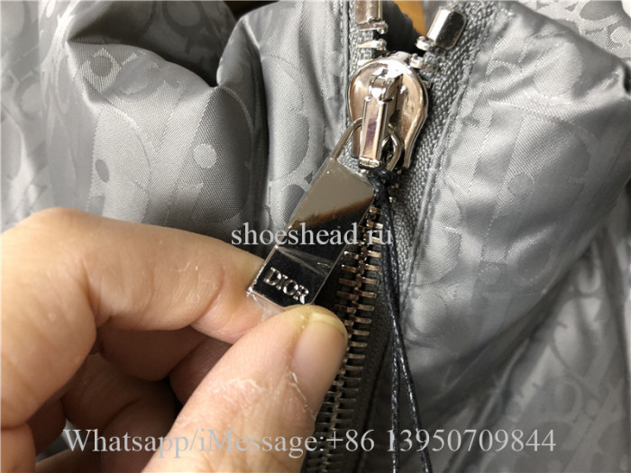 Dior Oblique Puffer Blouson Electric Jacket Grey