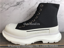 Alexander McQueen Tread Slick Boot Black White