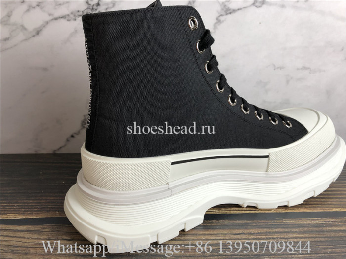Alexander McQueen Tread Slick Boot Black White