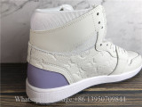 Louis Vuitton x Air Jordan 1 High White Blue Purple