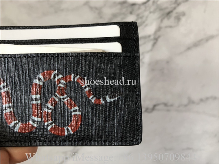 Original Gucci Kingsnake Print GG Supreme Cardcase