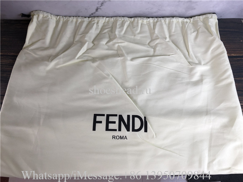 Original Fendi Women Fendi Sunshine Large Gray Flannel Shopper Bag