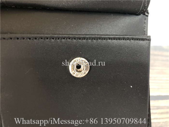Original Gucci Leather Flap Over Wallet TU Black