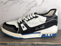 Louis Vuitton Low Top Sneaker Black White Blue