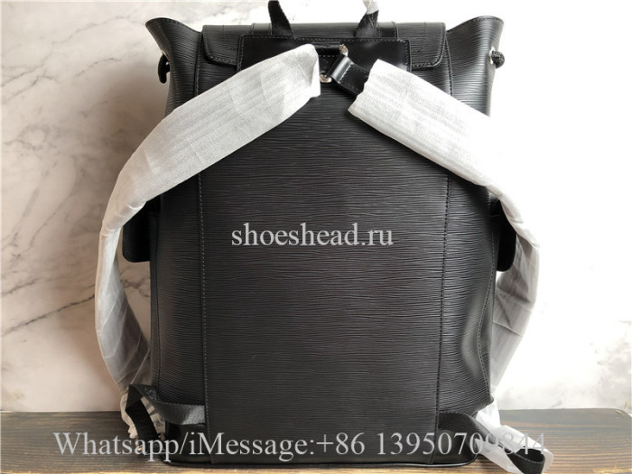 Original Louis Vuitton x Supreme Christopher Backpack Epi PM Black