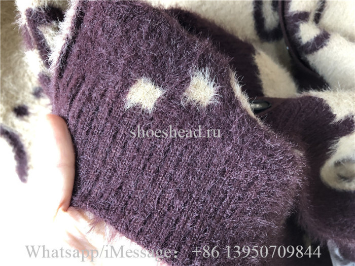 Gucci Reversible GG Mohair Wool Cardigan Sweater