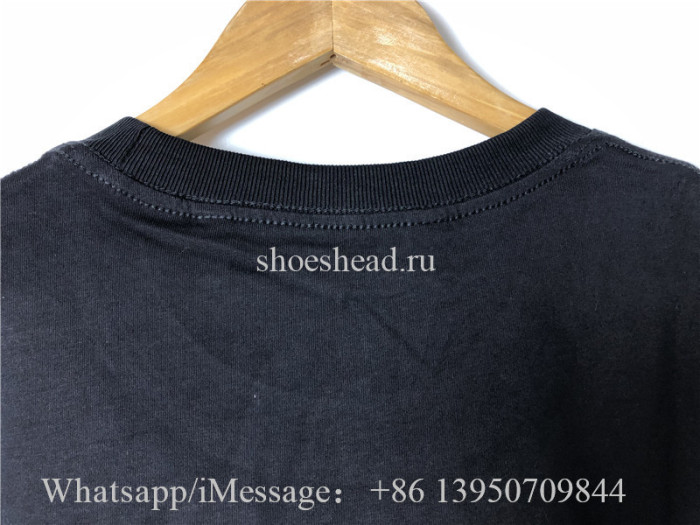 Palm Angels Sprayed Heart Logo T-shirt Black