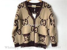 Gucci Reversible GG Mohair Wool Cardigan Sweater