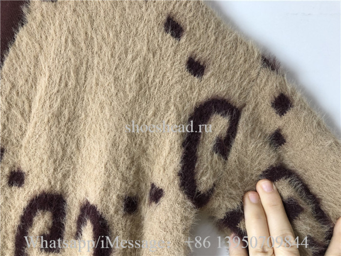 Gucci Reversible GG Mohair Wool Cardigan Sweater