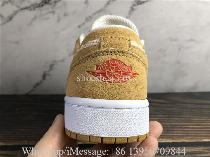 Air Jordan 1 WMNS Low SE Twine Orange Quartz Corduroy